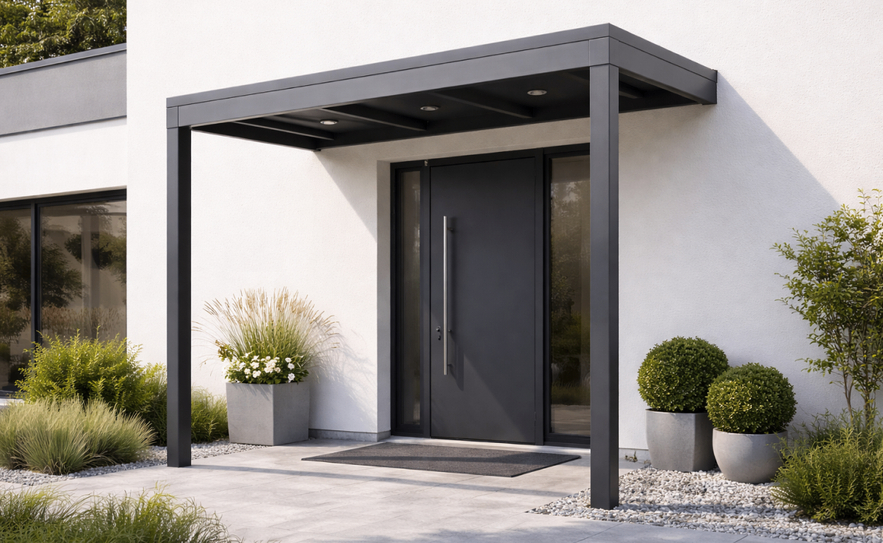 Hliníkové vchodové stříšky Adiwood